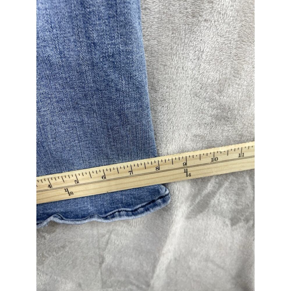 7 for All Mankind B (Air) A Pocket Size 26 Denim Jeans Flared Y2K Embroidered - Picture 14 of 15